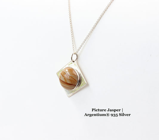 Pendant with included 18-inch Argentium silver chain, handcrafted in Missouri