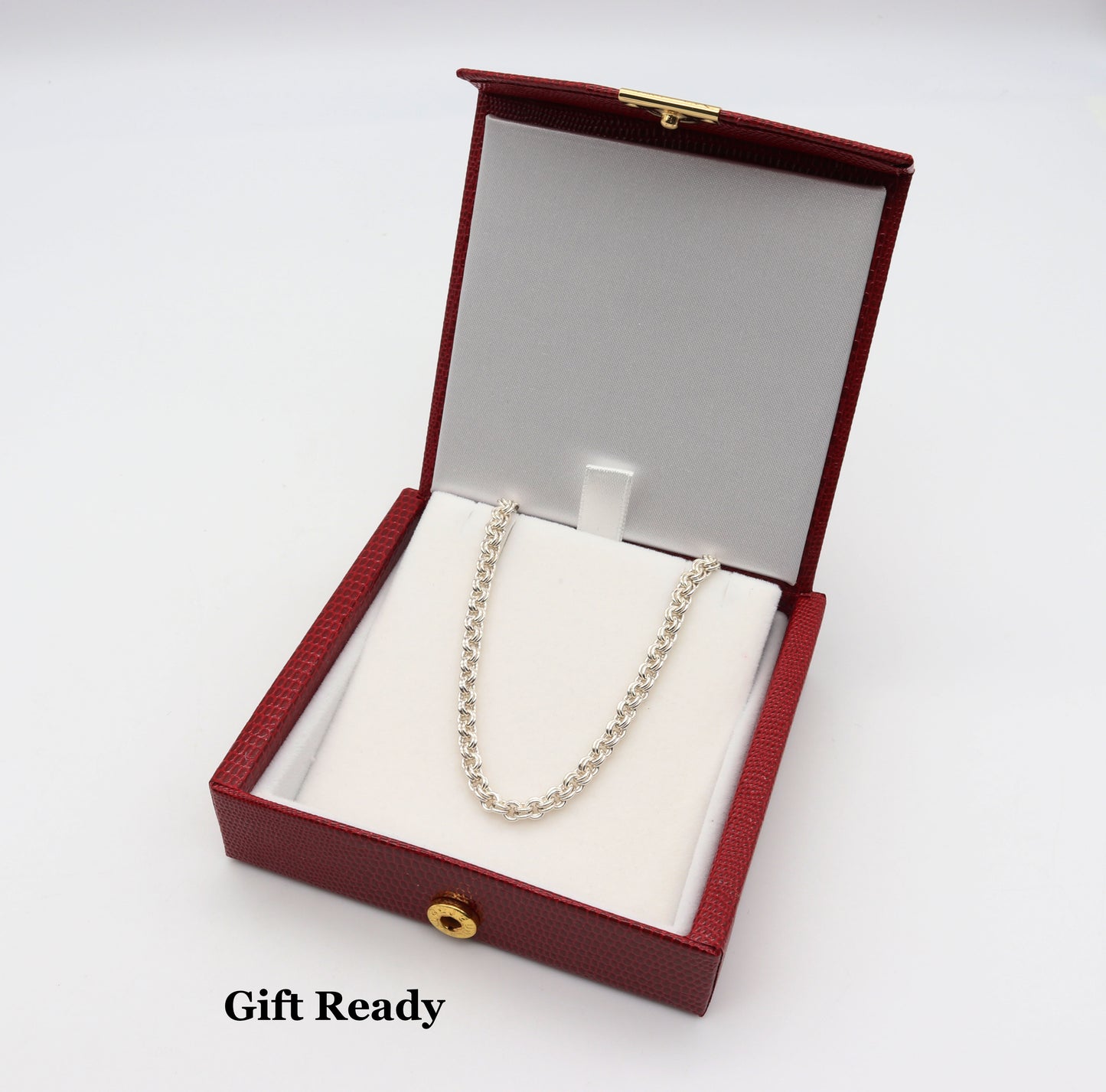 Argentium® 940 Silver Double-Link Chain - Choose your Clasp and Length. Packaged in elegant gift box.
