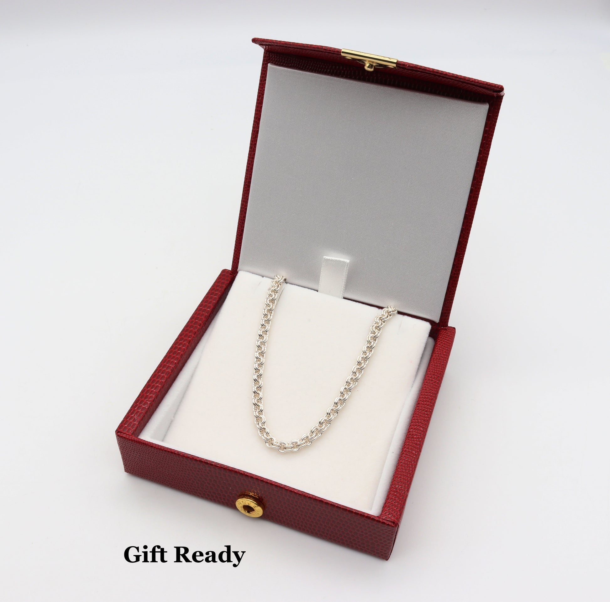 Argentium® 940 Silver Double-Link Chain - Choose your Clasp and Length. Packaged in elegant gift box.