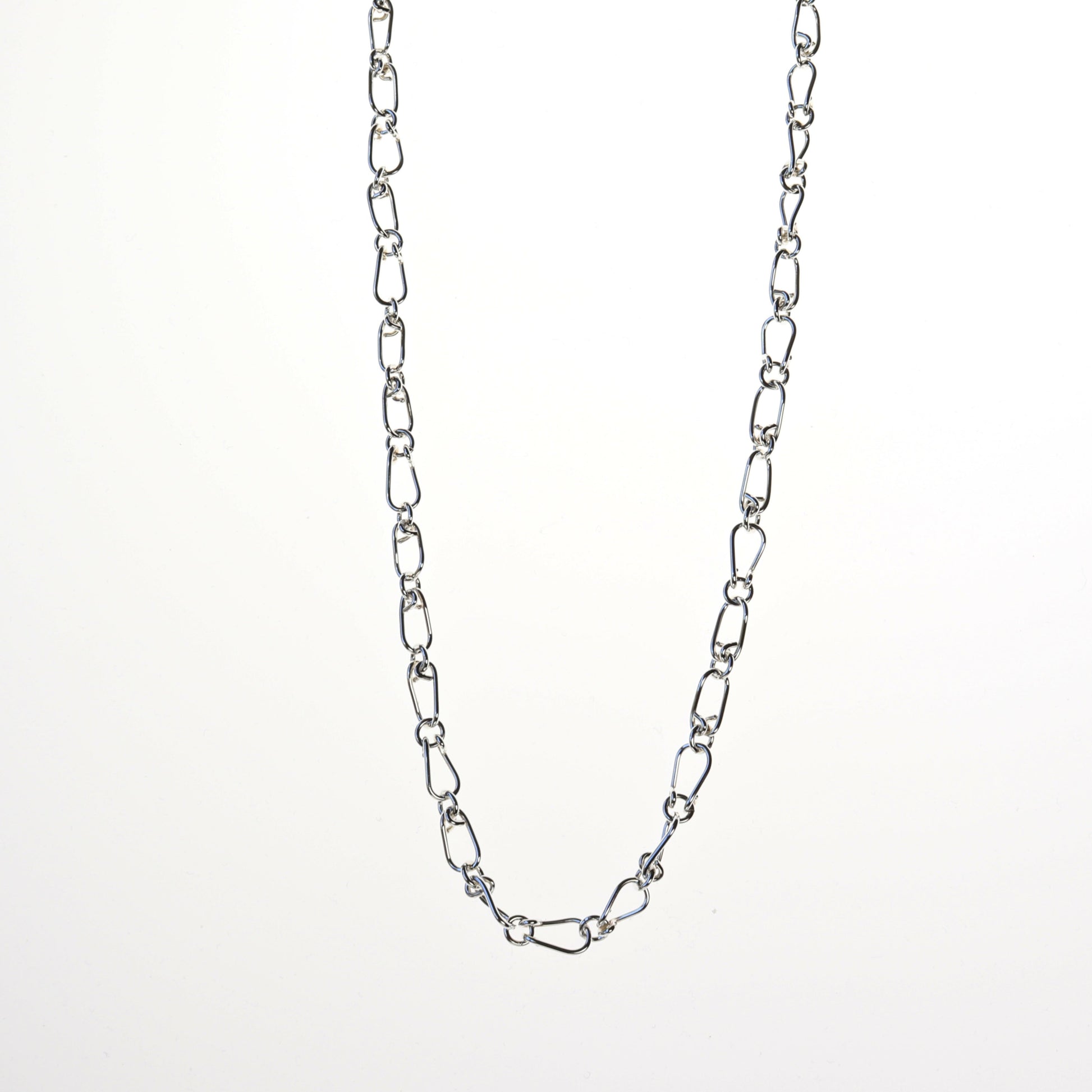 Discover the timeless beauty of our Silver Teardrop Chain Necklace, meticulously handcrafted in our Missouri studio using premium .940 Argentium sterling silver. This delicate yet durable chain features uniquely designed teardrop-shaped links, each crafted from 20-gauge wire for a refined and sophisticated look.