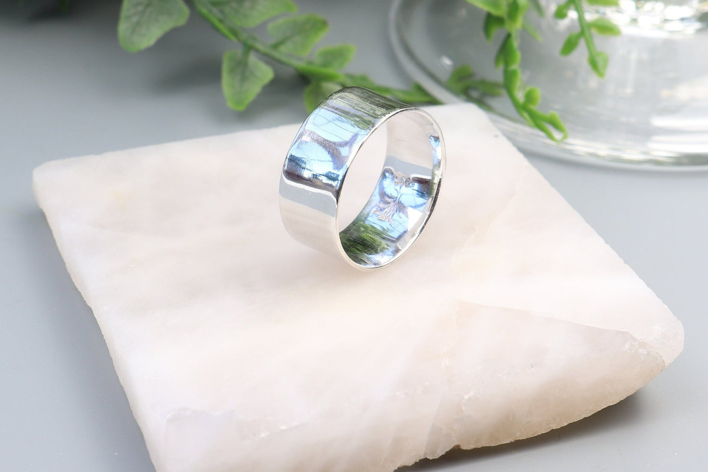 Argentium® 935 Silver Ring – Subtle Anticlastic Band, High Polish Finish
