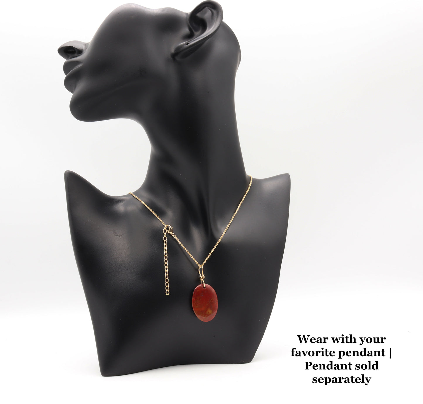 Gold-Plated 18” Double-Rope Chain with Extender-Brass