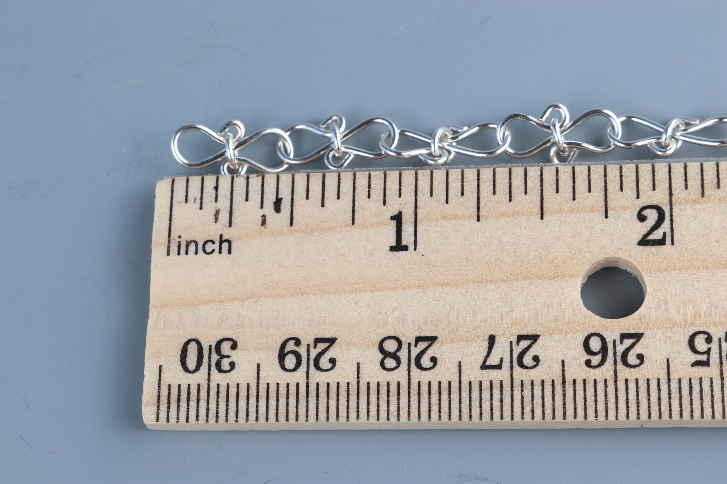 Figure Eight Chain Necklace – Handcrafted in Argentium® 935 Silver (Infinity Bow Design)