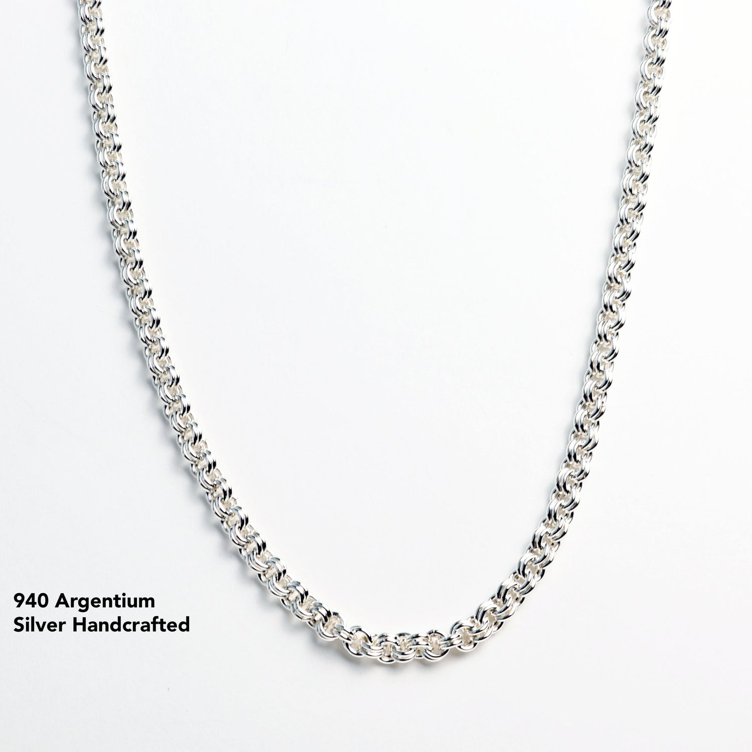 Argentium® 940 Silver Double-Link Chain - Choose your Clasp and Length