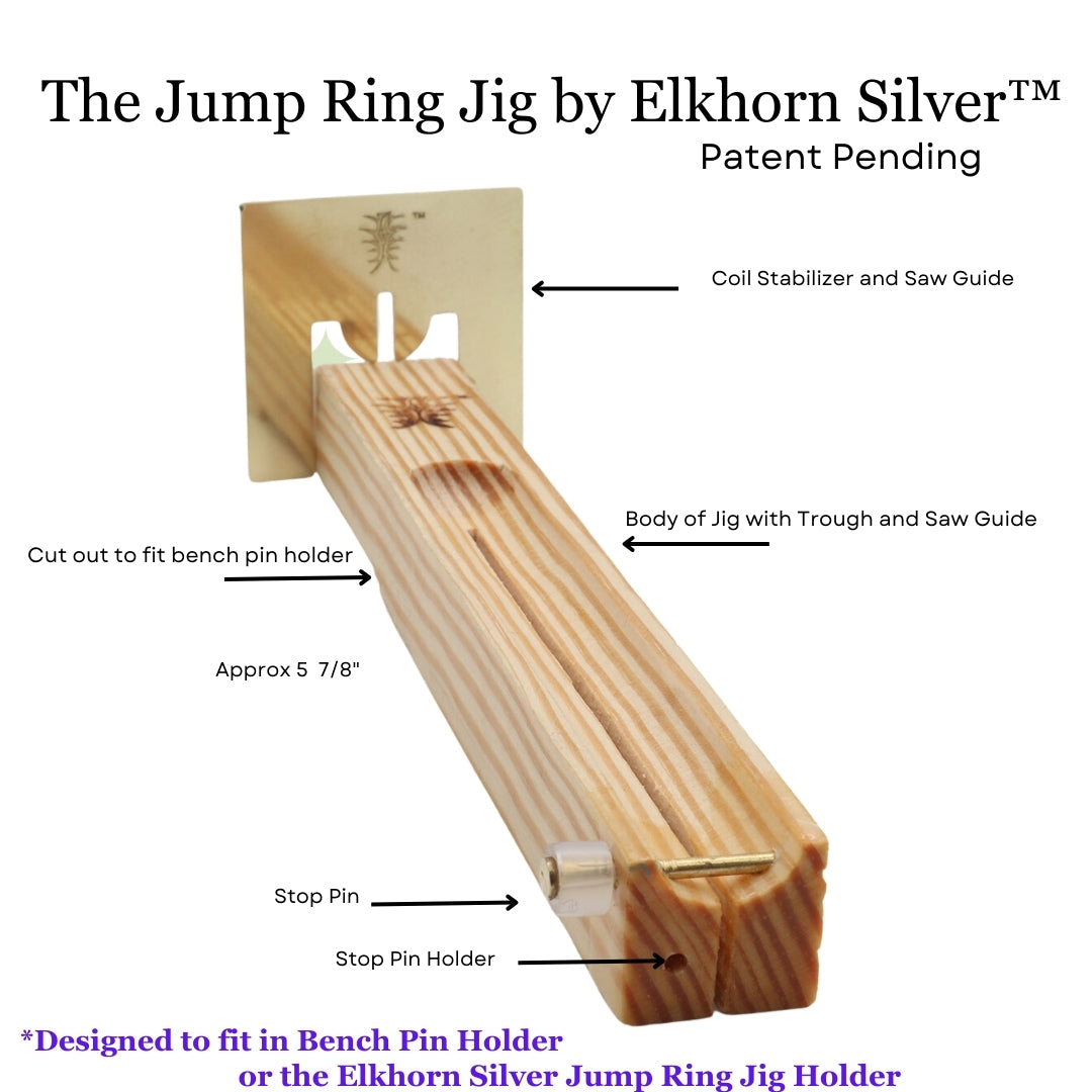 RingCraft Jump Ring Making Tool, use with your Bench Pin, by Elkhorn Silver, Made in USA