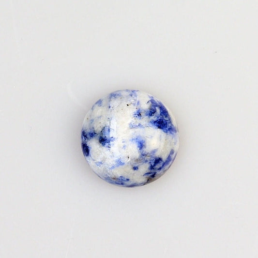 Natural Blue Sodalite Cabochon for jewelry making or personal collection.