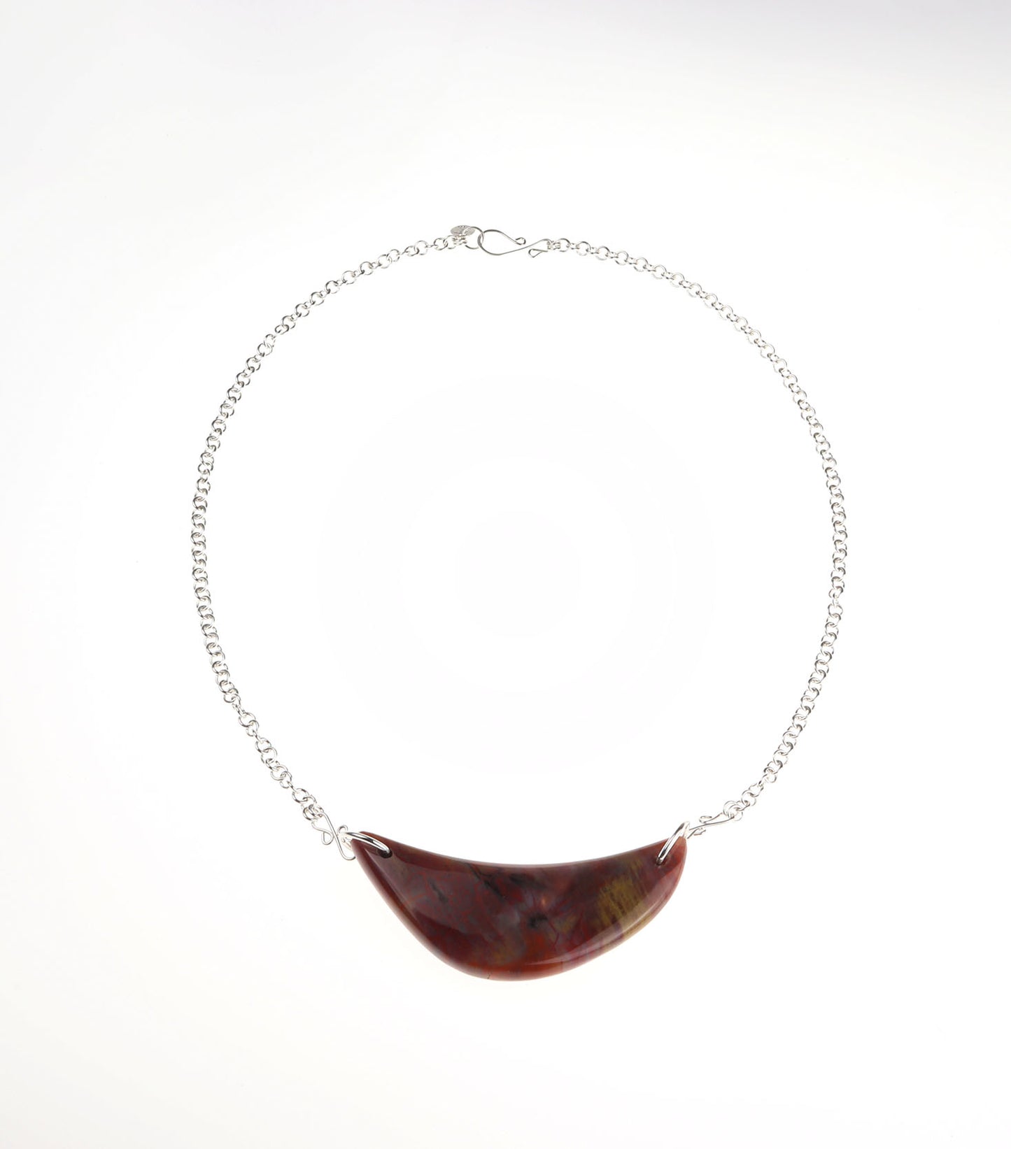 Pendant shown on light board to illustrate slight translucency
