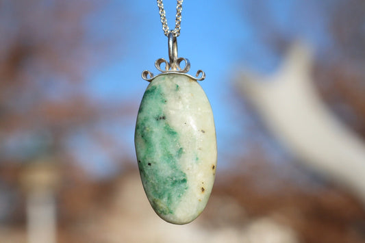 One-of-a-Kind African Turquoise Jasper Necklace - Handmade in Missouri, USA