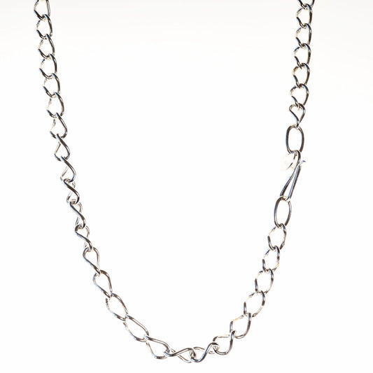 940 Sterling Argentium Silver Mens Curb Chain Necklace, chunky 15 mm chain,  USA made, tarnish resistant, Perfect Gift for Him