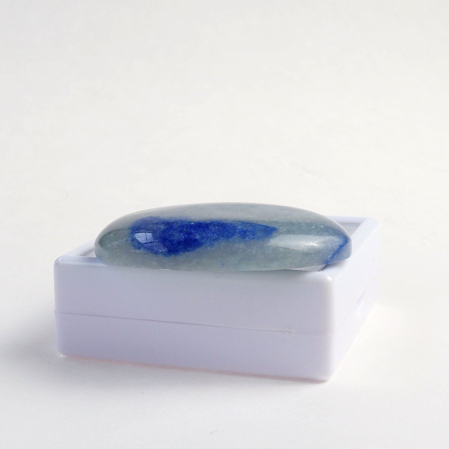 Natural Blue Aventurine Cabochon | Hand Cut & Polished Gemstone | 44.5mm Lapidary Stone