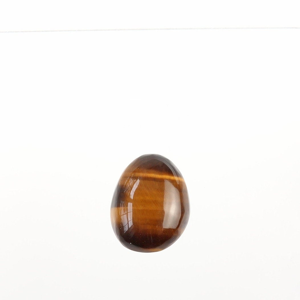 Tiger's Eye gemstone cabochon for Jewelry Making, Natural Gemstone, Handcut and Crafted in the USA, 20.83mm x 16.68 mm
