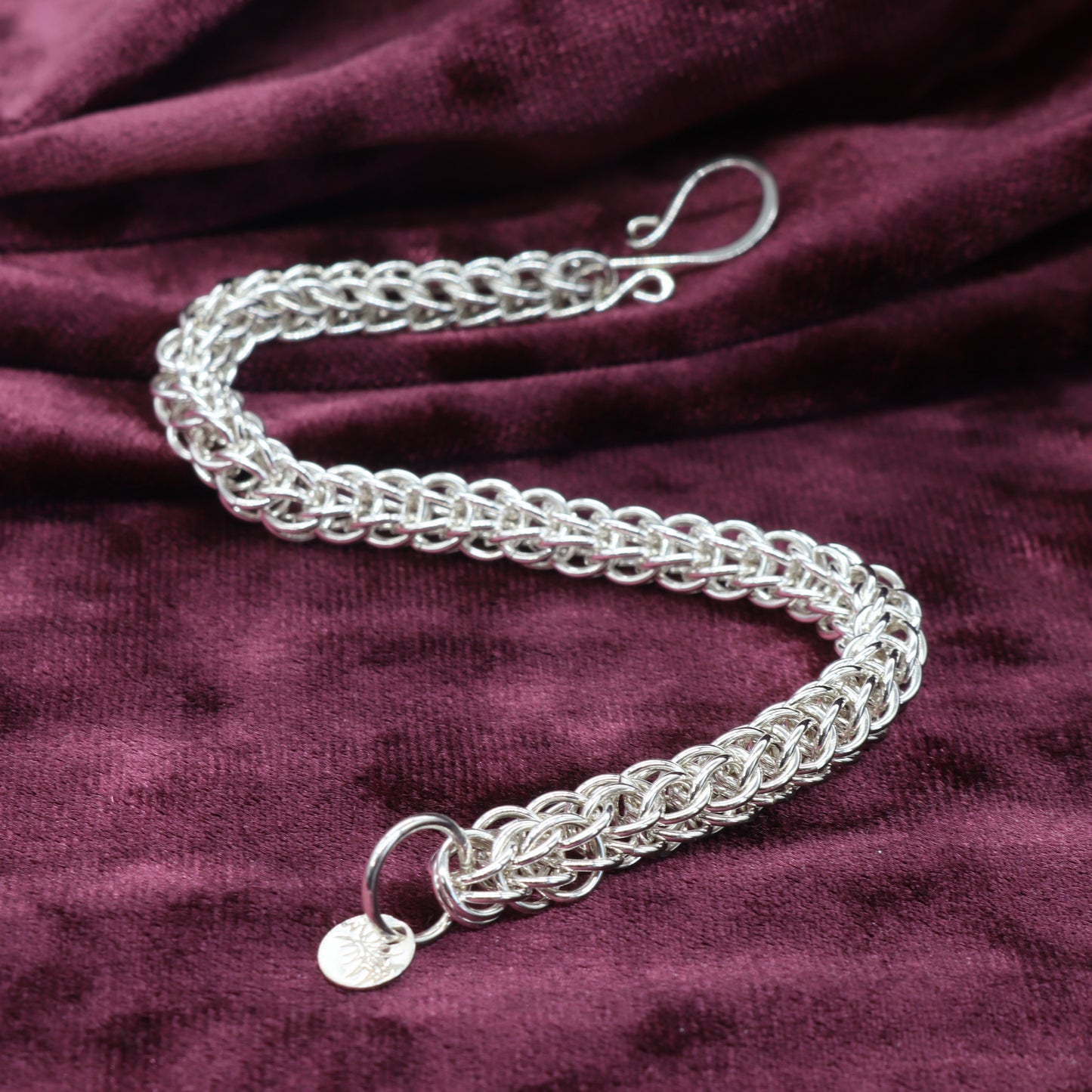 Handcrafted Full Persian Weave Bracelet, 935 Argentium Silver, Tarnish-Resistant, Hypoallergenic, Custom Lengths & Clasps, USA-Made