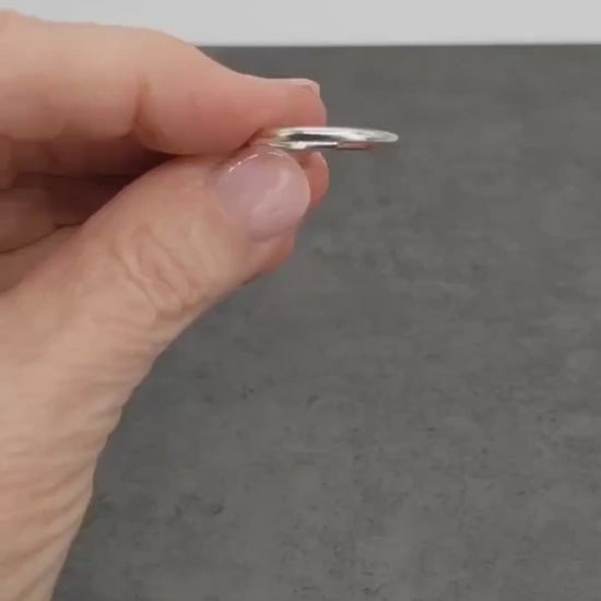 Demo Clip of Classic Round Ring—Handcrafted in solid durable 935 Argentium® silver, ensuring long-lasting quality. 