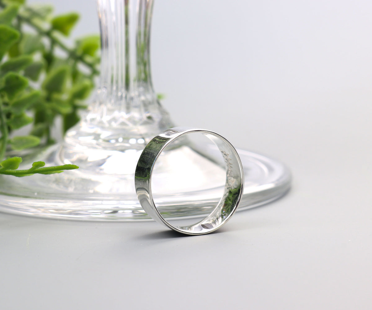 Argentium® 935 Silver Band – Subtle Anticlastic Ring by Elkhorn Silver® - 7.75
